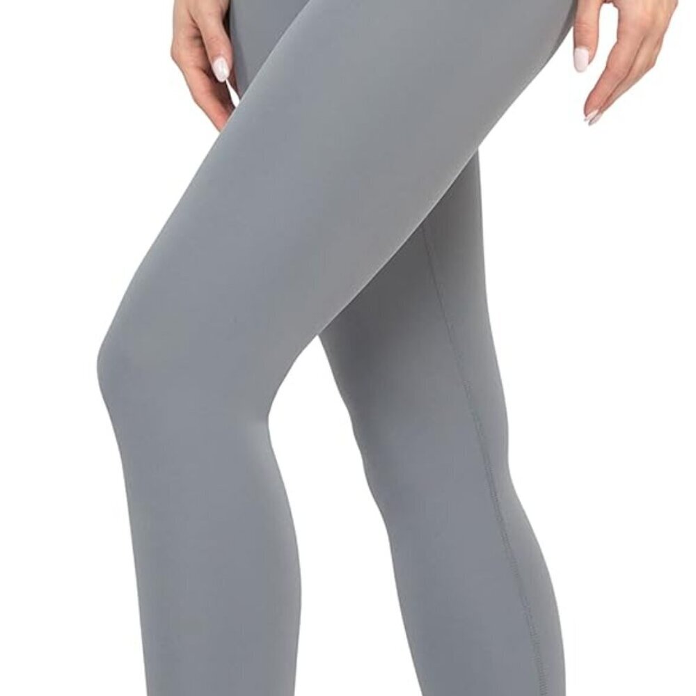 Night Owl X-Large Super High Waist Butter Soft Yoga Leggings with Nude Tech Fabr